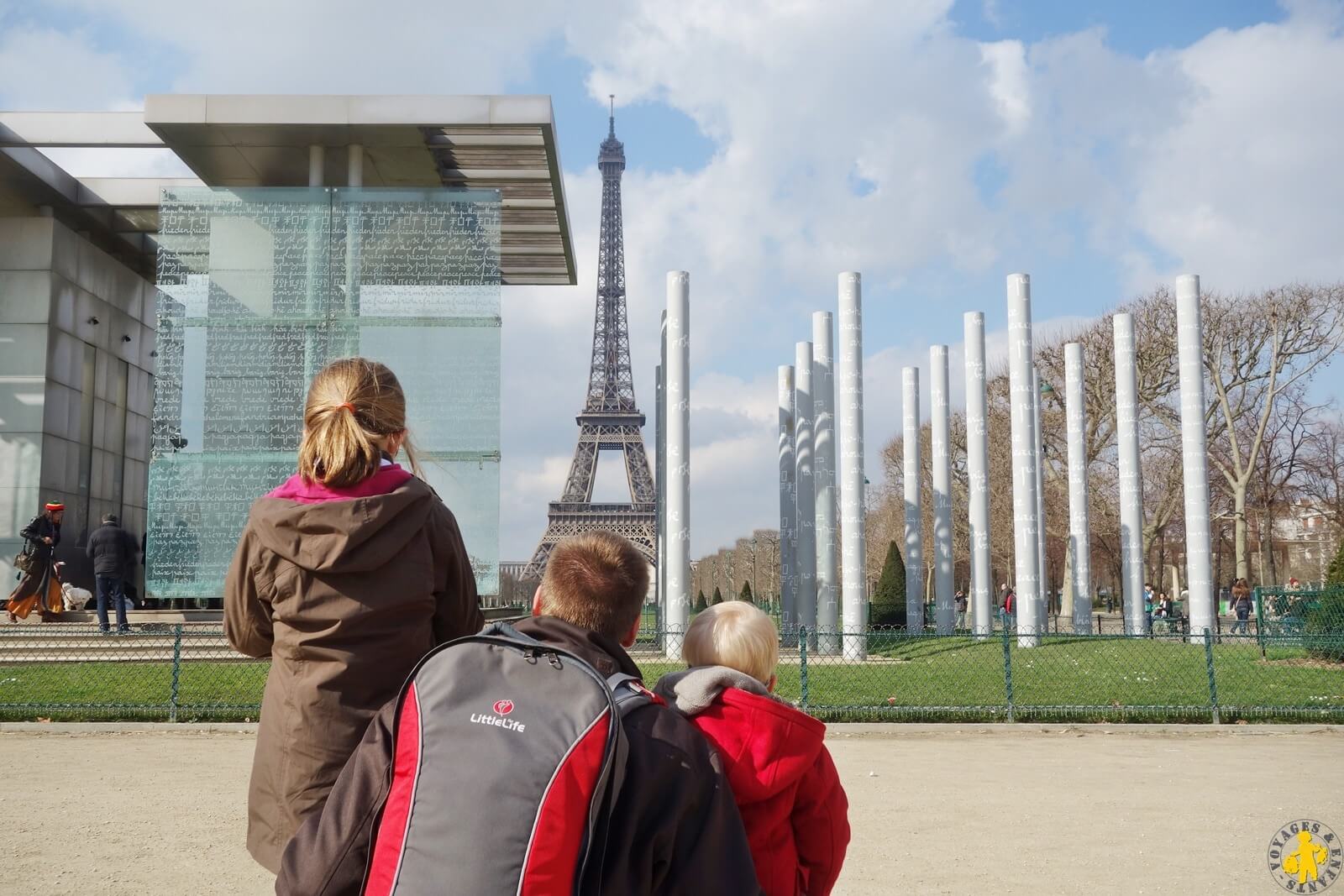 Paris en famille Tour eiffel et Trocadéro Visite Tour Eiffel en famille Conseils tarifs billets