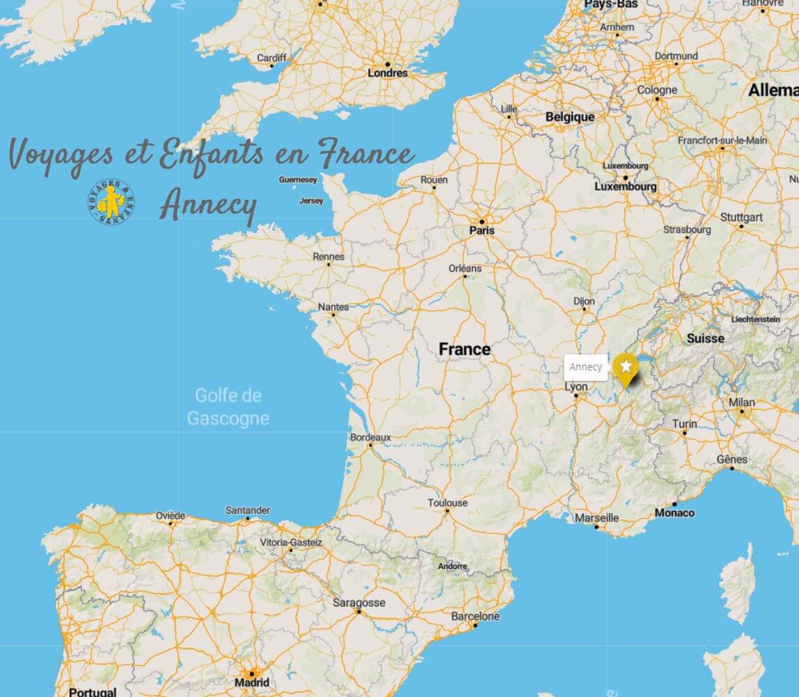 distance entre annecy et tours