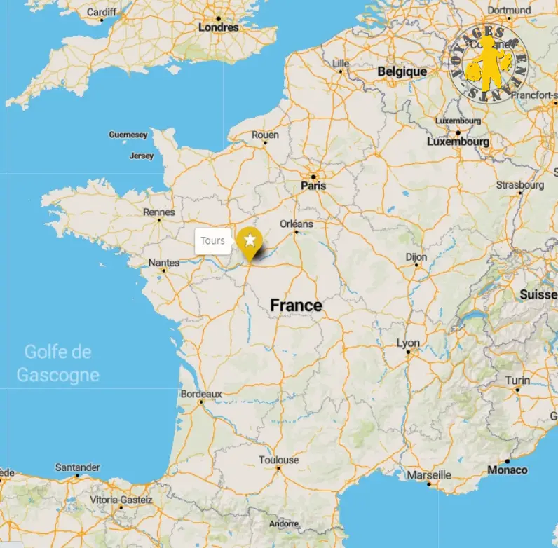 maps tours francia