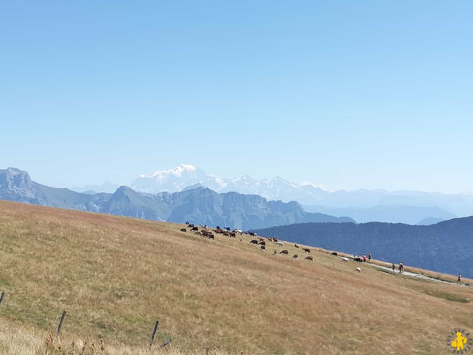 Plateau de Semnoz vue bauges week-end en famille