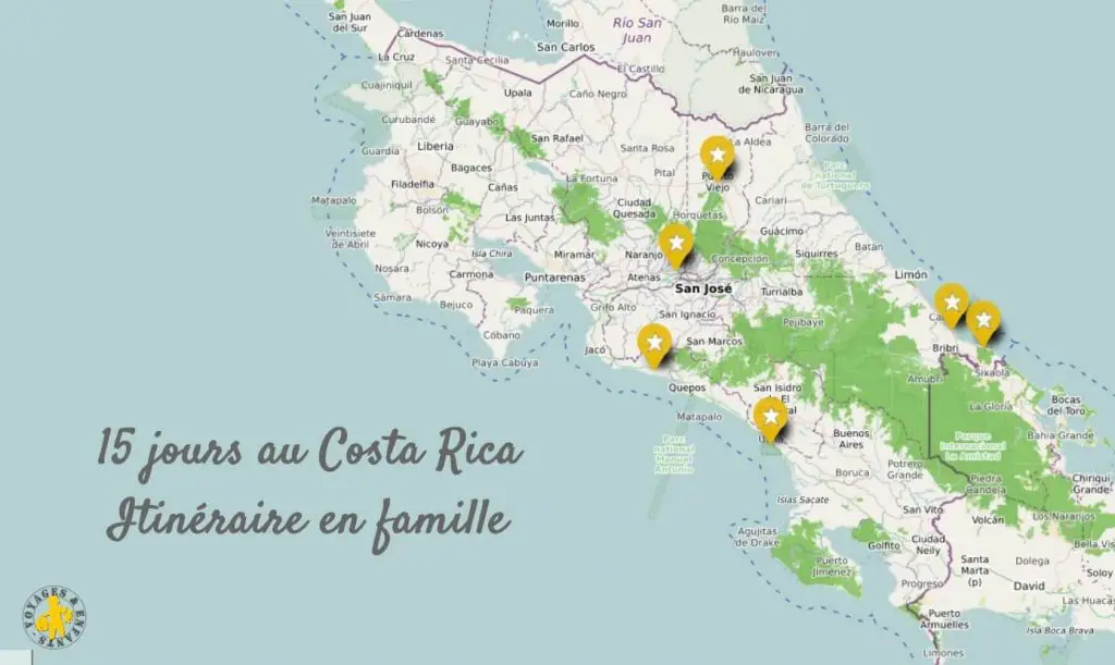 Itinéraire 15 jours Costa Rica en famille 15 jours au Costa Rica en famille | Blog VOYAGES ET ENFANTS