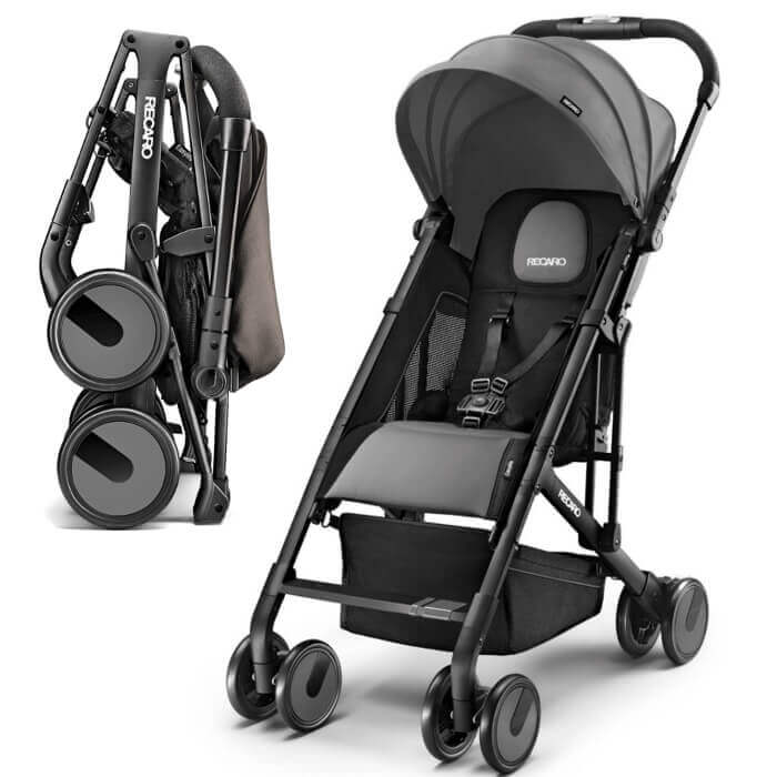 Poussette Canne Légère Et Compacte - Multiposition, 6 Mois à 4 Ans, Max 22 Kg, Grise, Roues En Mousse EVA