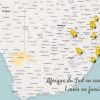 Afrique du Sud en camping-car carte itinéraire