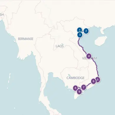 Itineraire circuit vietnam en famille
