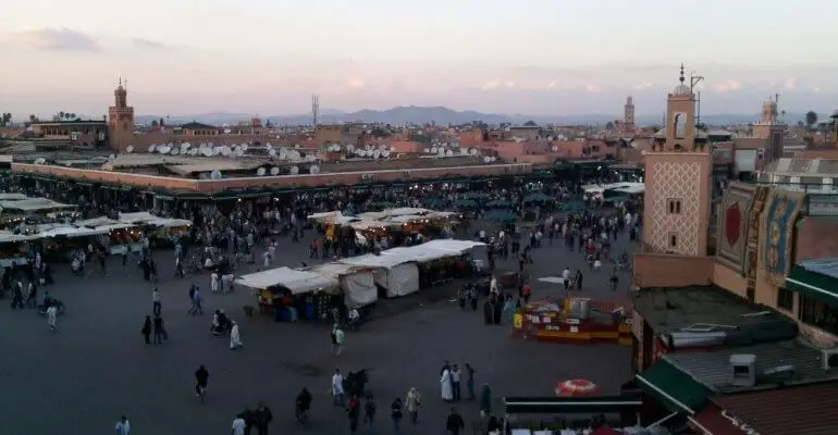 Que voir à Marrakech en famille Place Jemma el Fna