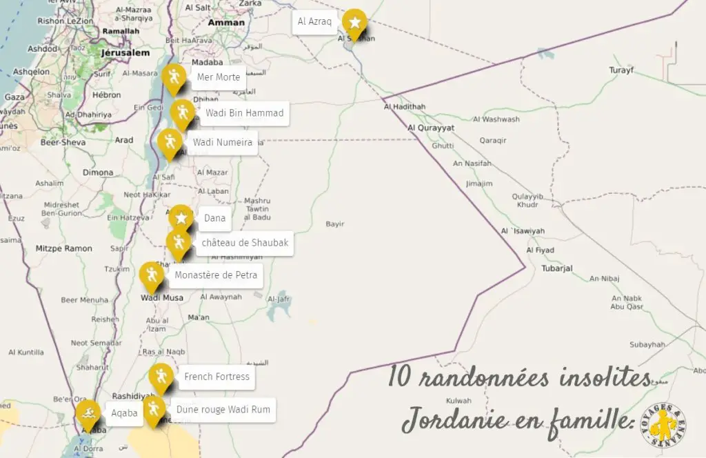 Jordanie en famille quelles randonnées 10 randos faciles familiales en Jordanie VOYAGES ET ENFANTS