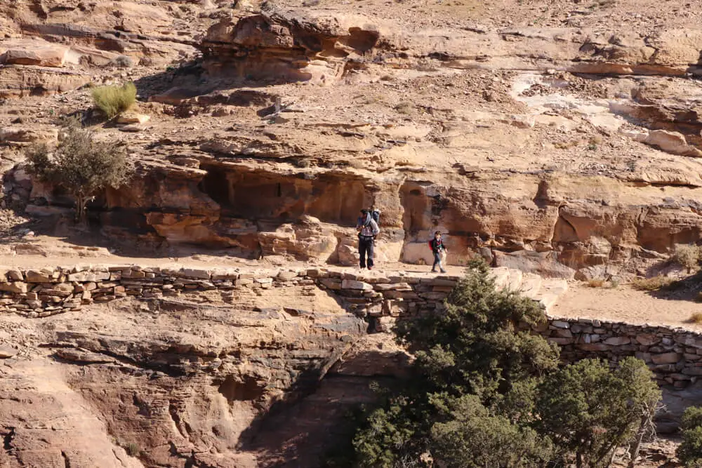 Petra randonnée chemin monastere Jordanie en famille