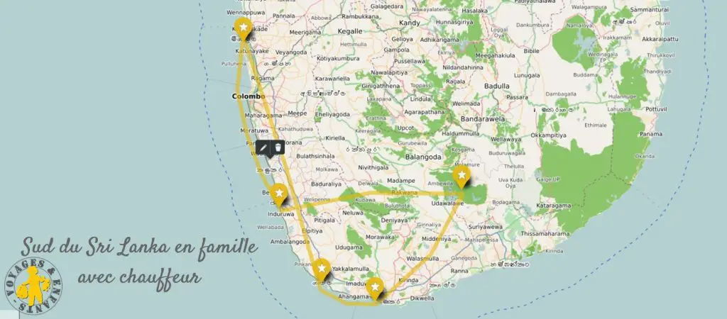 Sud du Sri Lanka en décembre