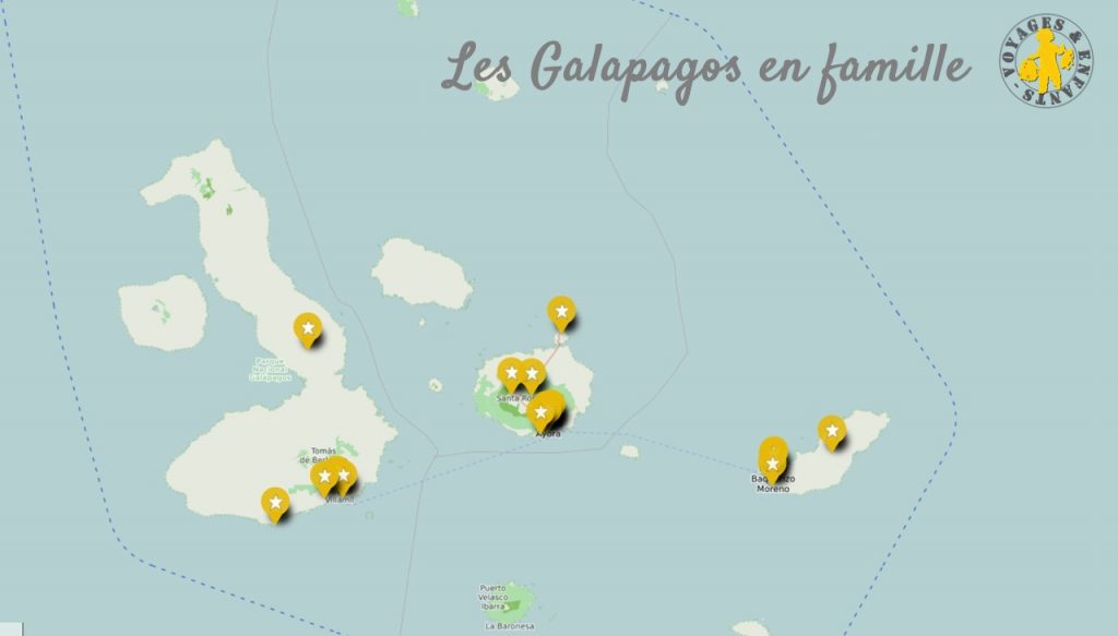 Carte Que voir Galapagos en famille Séjour aux Galapagos en famille | Blog VOYAGES ET ENFANTS