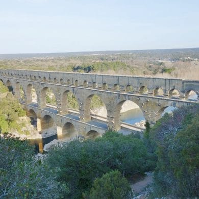 Visite Pont du gard en famille