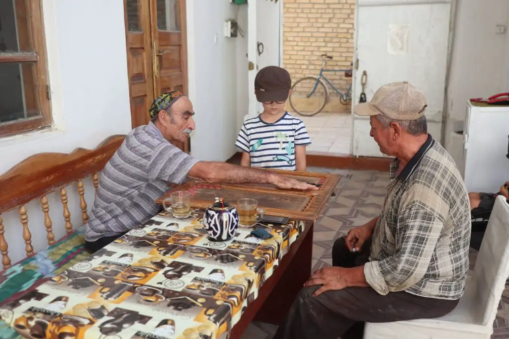 Ouzbeskistan avec enfant