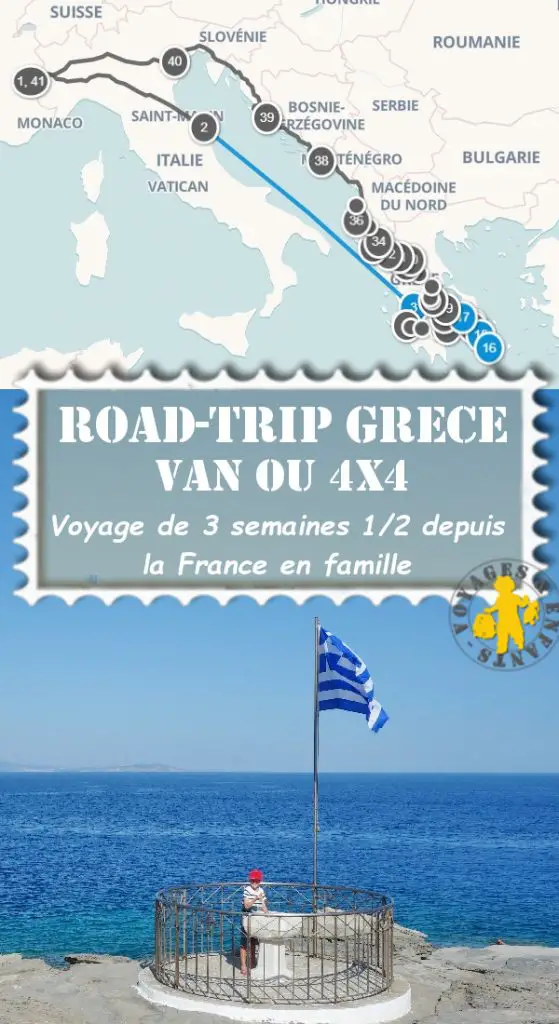 Road trip Grèce en famille en 3 semaines en 4X4