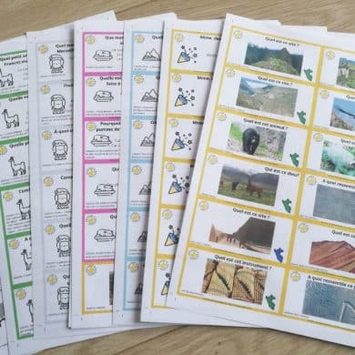 Livret jeu pdf Pérou enfant