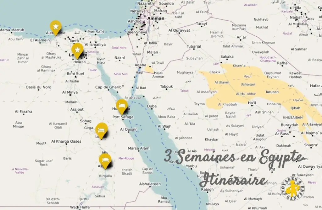 Itineraire 3 semaines egypte Itinéraire 3 semaines en Egypte en famille nombreuse