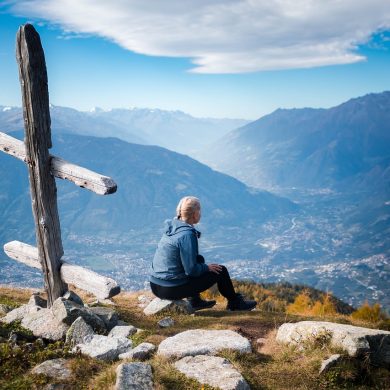 femme randonnée montagne