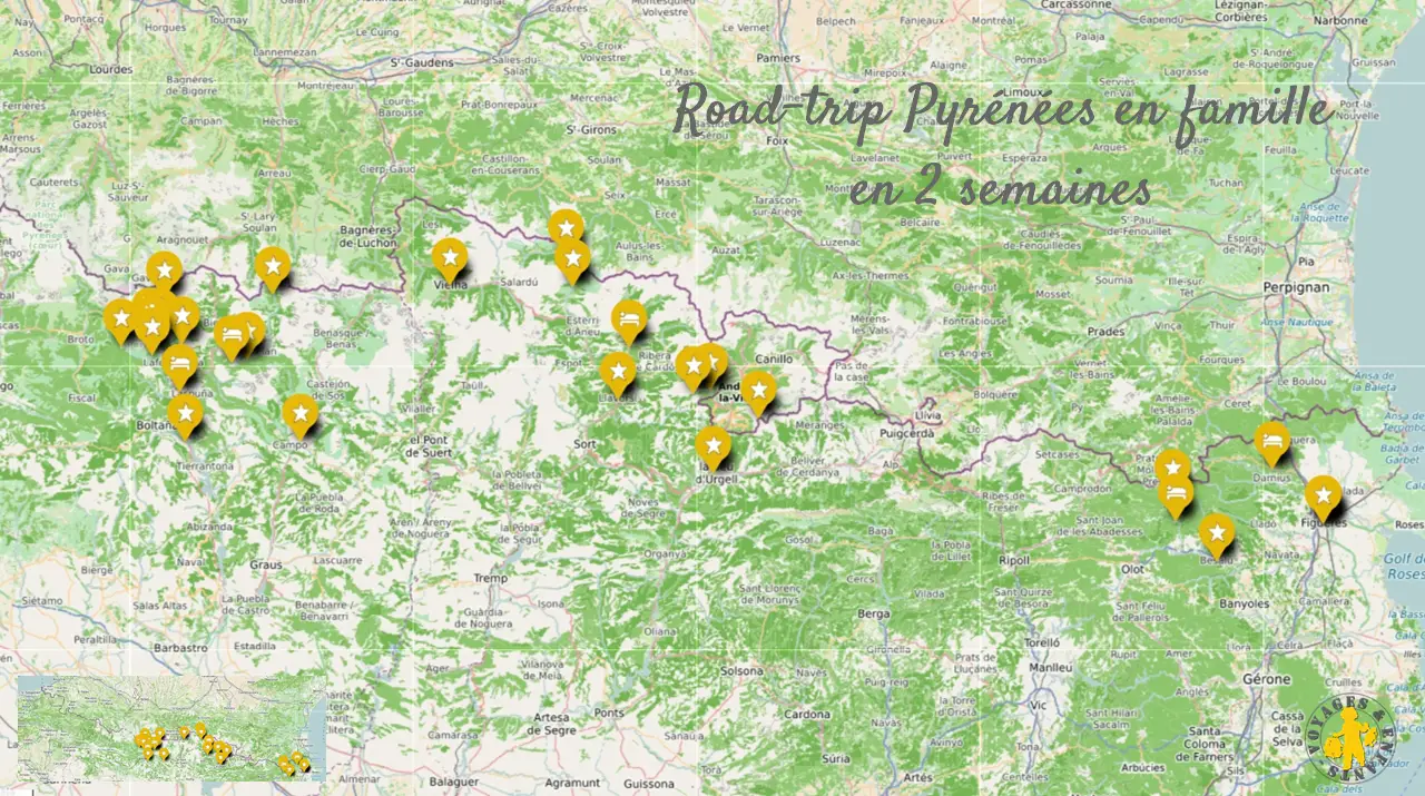 Carte de Midi-Pyrénées - Plusieurs cartes de la région du sud de la France