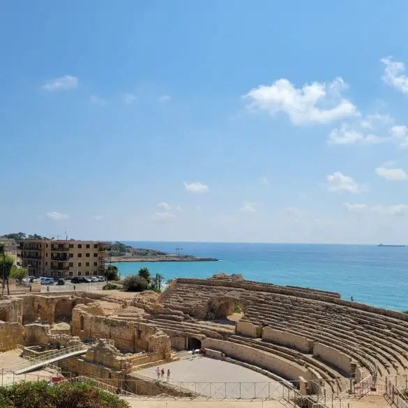 Amphithéâtre de Tarragone en famille