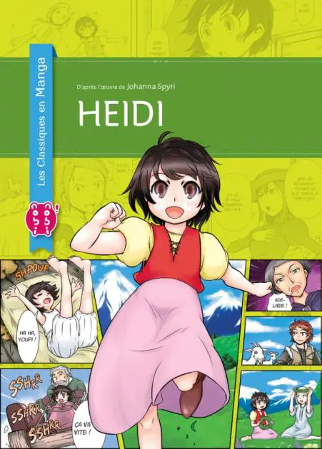 Livre enfant Suisse Heidi en manga Notre sélection de livres enfants sur la Suisse