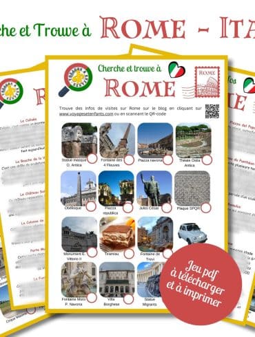 Jeux pdf enfant Rome Cherche et trouve