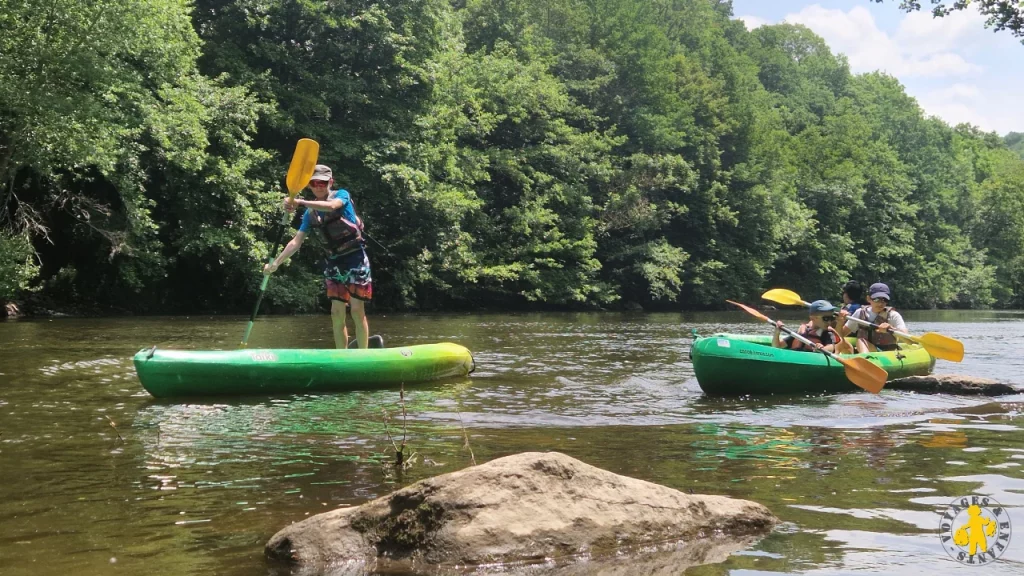 Gorges de l'Allier en famille canoe et camping