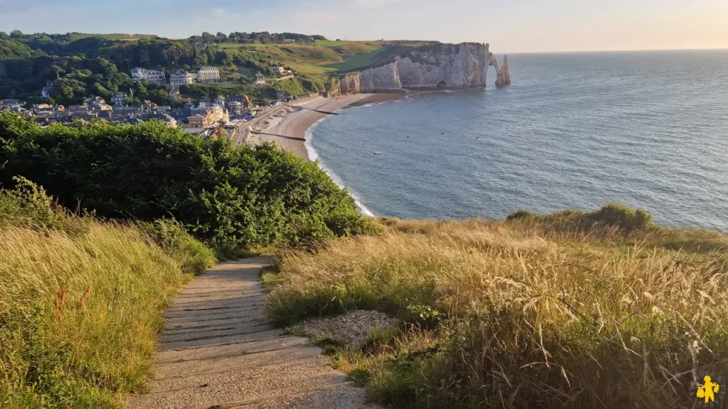 Etretat avec des enfants