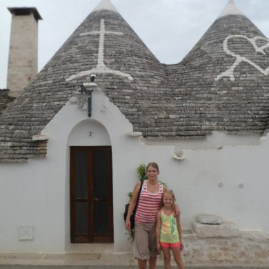 En famille dans les Pouilles, en Italie